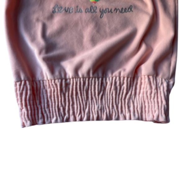 Girl's Long Sleeve Fleece Top with Heart Shaped Flip Sequins. Pink. NWT. Size 10 - Picture 4 of 8